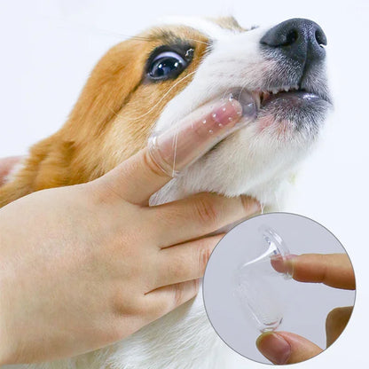 La brosse à dents de doigt